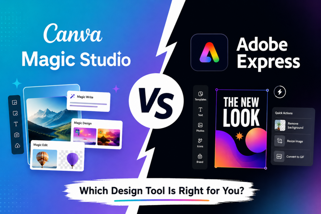 Canva Magic Studio vs Adobe Express