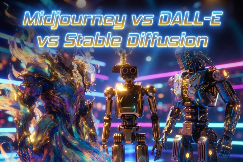 Midjourney vs DALL-E vs Stable Diffusion