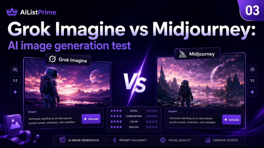 Beitragsbild: Grok Imagine vs MidjourneyAI Image Test 2026