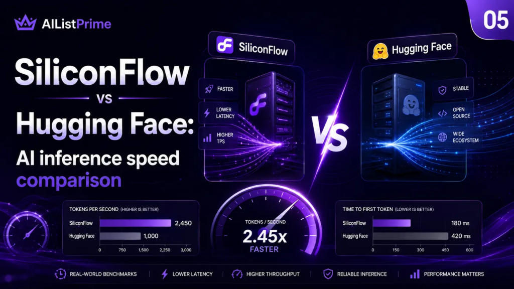 Beitragsbild: SiliconFlow vs Hugging Face: Inference Speed im Vergleich