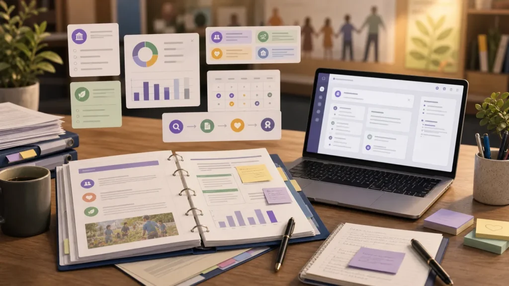 AI grant writing tools for nonprofits proposal workspace