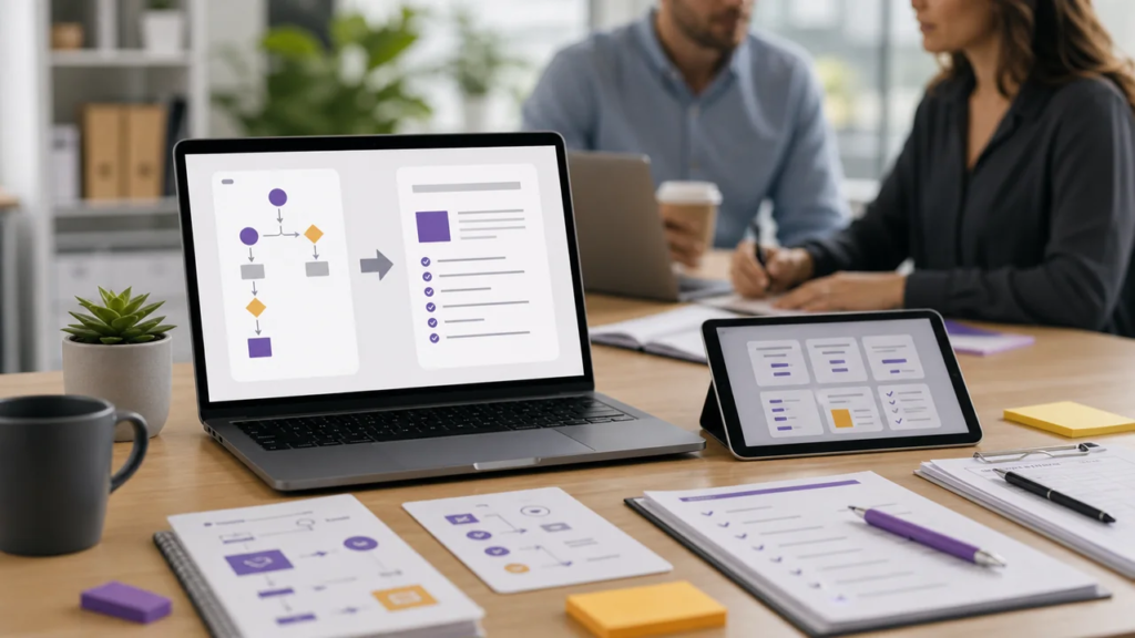 AI SOP generator tools turning a workflow into a standard operating procedure