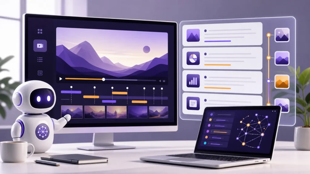 AI YouTube summarizer no sign up tool turning a video timeline into notes