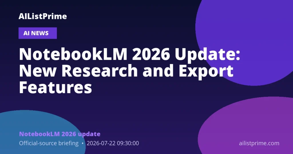 NotebookLM 2026 update AI news