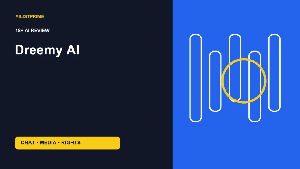 dreemy-ai review shown as an abstract adult AI chat image and video workspace