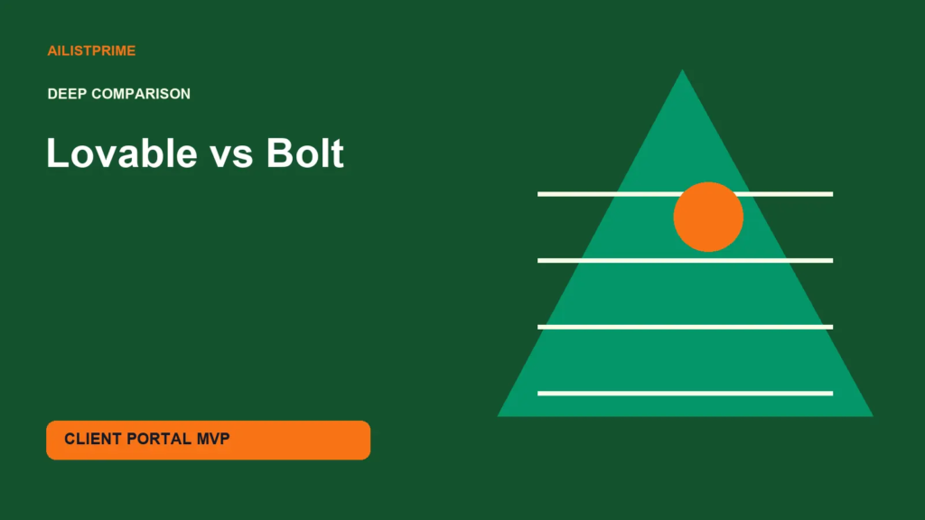 Lovable vs Bolt deep comparison for client portal mvp