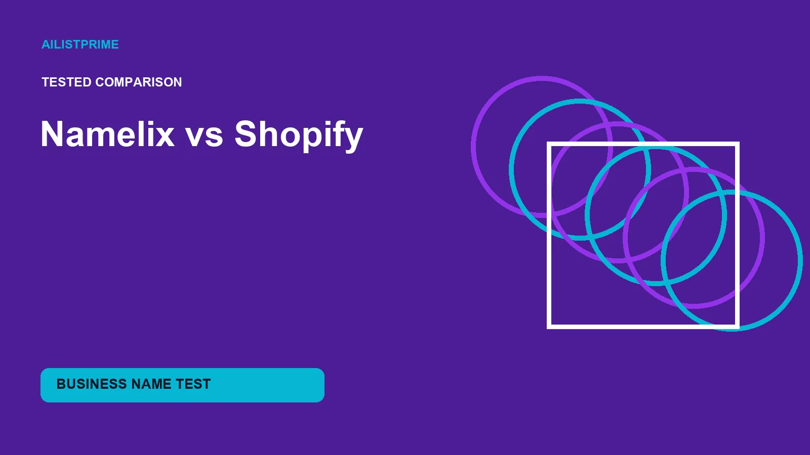 Namelix vs Shopify hands-on comparison and test results