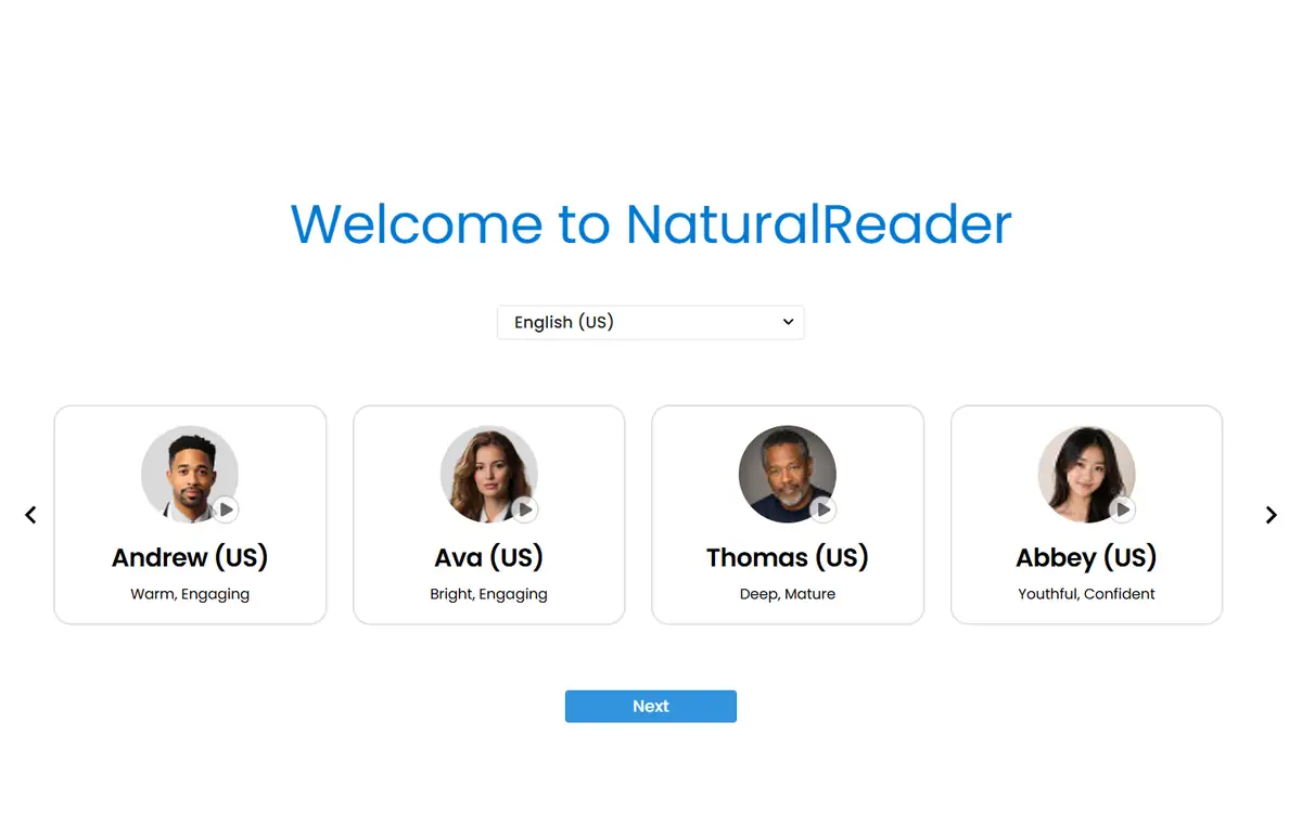 NaturalReader vs ElevenLabs NaturalReader free TTS page