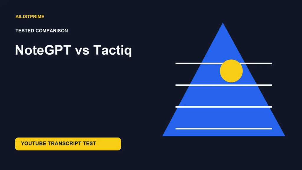 Image à la une : NoteGPT vs Tactiq: Test de transcription
