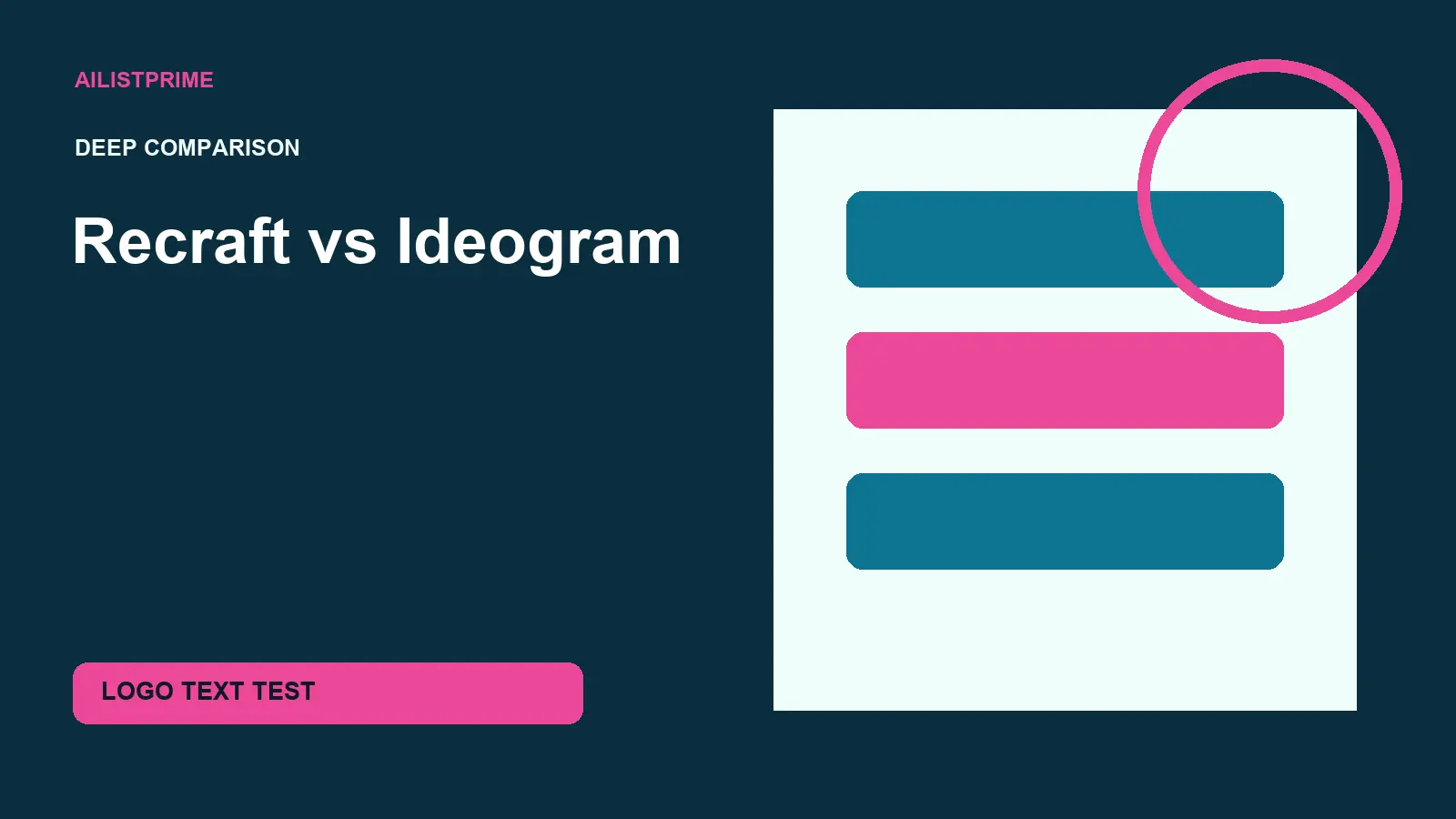 Recraft vs Ideogram deep comparison for logo text test