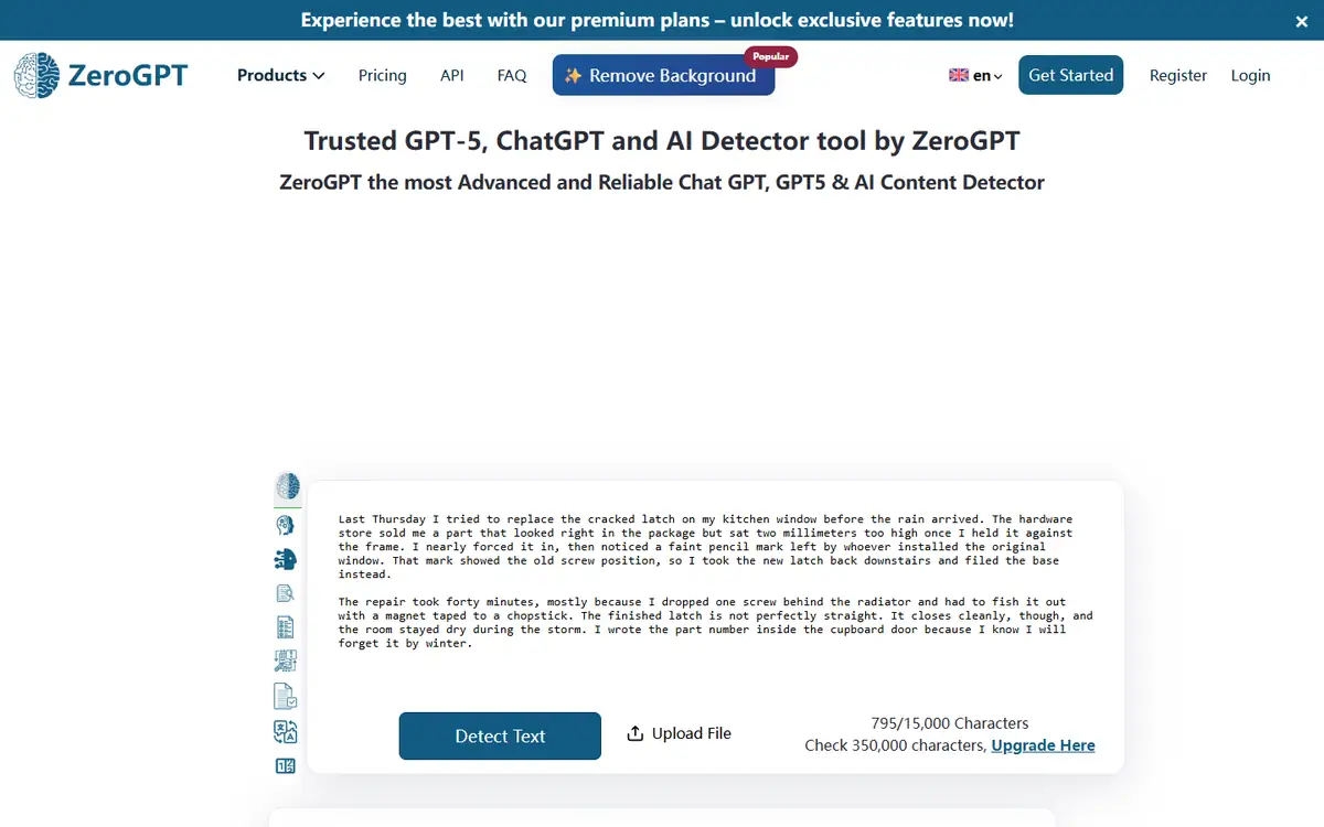Sapling vs ZeroGPT ZeroGPT résultat du texte humain
